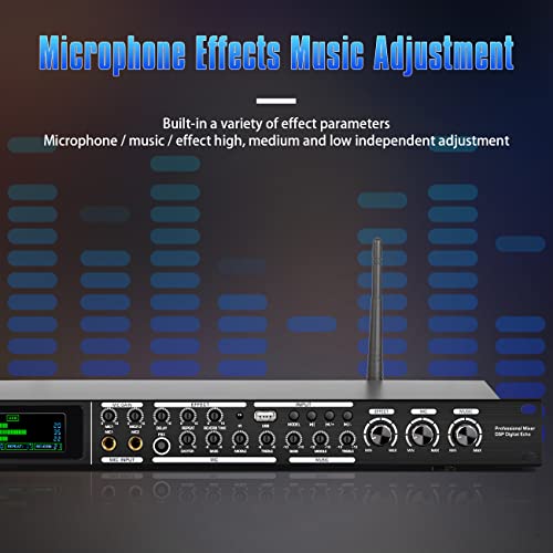 Bomaite Fbx-4M Professional Ktv Wireless Microphone, Digital Pre-Stage Effector, Karaoke Sound Audio Effect System With Audio Digital Effect Processor, Bluetooth Rca, Bluetooth, Usb Input #TOP4