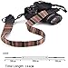 Eorefo Vintage Camera Neck Strap Shoulder Belt Strap for Compact, Mirrorless, Small DSLR, Instant Cameras (Multi, Leather Ends, 144cm, 3.8cm Width)