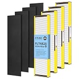 FFAC FLT4825 Filter B HEPA Pure Replacement Compatible with GermGuardian AC4825, AC4825E, AC4300, AC4800, AC4900, AC4850 Air Purifier, 4 Pack