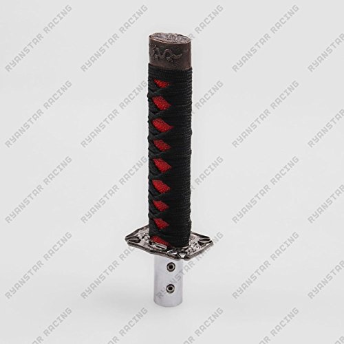 RYANSTAR Universal JDM Samurai Sword Shift Knob Shifter Katana Metal Weighted Sport With 12mm
