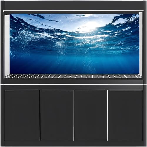 MIRRORANG 76x46cm Aquarium Background Water Surface Fish Tank Background Durable Vinyl Background, style 20 - Image 2