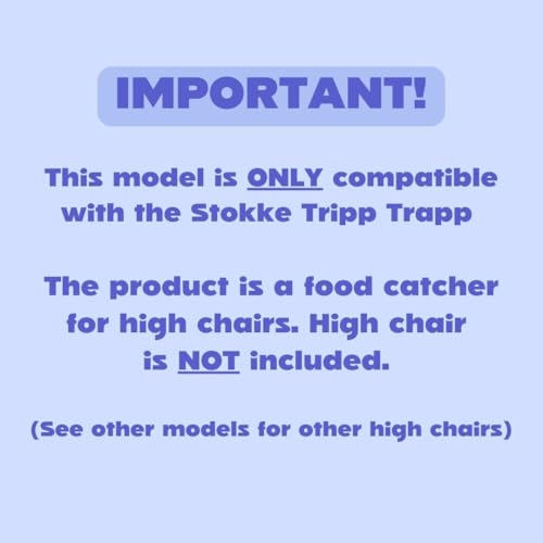 CATCHY - Food Catcher - Compatible with Stokke Tripp Trapp High Chair + 11 Other High Chairs - Highchair Sold Separately - Baby & Toddler Food & Mess Catcher - Under High Chair Accessory by Catchy - Image 2