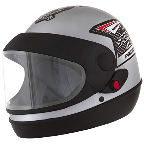 Pro Tork Capacete Sport Moto 58 Prata