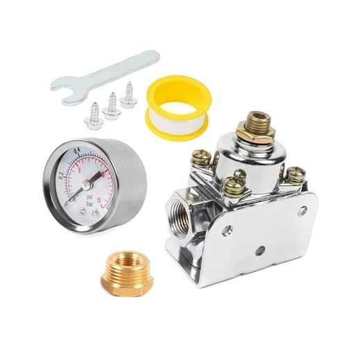 Régulateur de pression basse carburant avec manomètre à huile Carb 1-4PSI 12-804 pour moteur