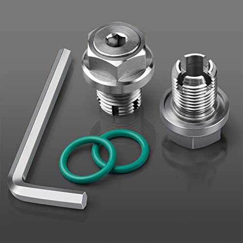 Deefill M12.1-1.25 X 15Mm Oversize Piggyback Oil Drain Plug, Stainless Steel Self Tapping Oil Pan Thread Repair Kit #TOP4