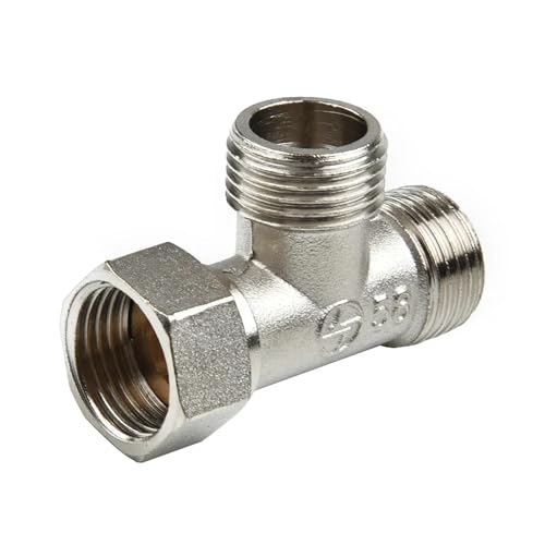 Adaptador T G1/2 para solucionar fugas y conectar dos salidas de ducha