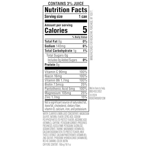 Rockstar Recovery Strawberry Lemonade, 16 Fl Oz (Pack of 12) (Packaging and Formula May Vary)