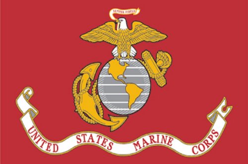 Drapeau de décoration – US Marine Corps – Taille : env. 150 x 90 cm – 24409