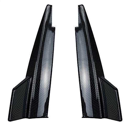 SHOTOF Pára-choques traseiro carro Spoiler canto protetor difusor divisor para Mercedes Benz CLA classe C117 CLA200 180 CLA45 AMG 2013-2019 spoiler pára-choques dianteiro (cor: Carbon Look)