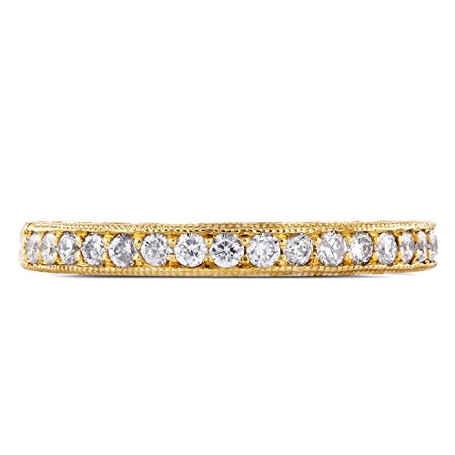 Kobelli Round Diamond Antique Style Band 1/3 CTW in 14k Yellow Gold3