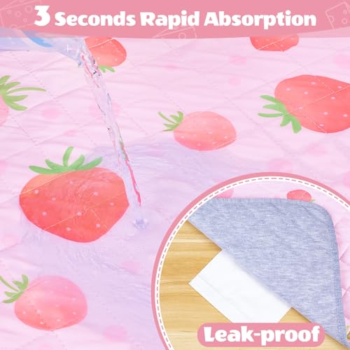 2 Pack Guinea Pig Bedding, Washable Guinea Pig Cage Liner Reusable Guinea Pig Mat Waterproof Guinea Pig Bedding for Cage, Super Absorbant Guinea Pig Pee Pads for Small Animals Hamster Rabbit Squirrel - Thumbnail 4