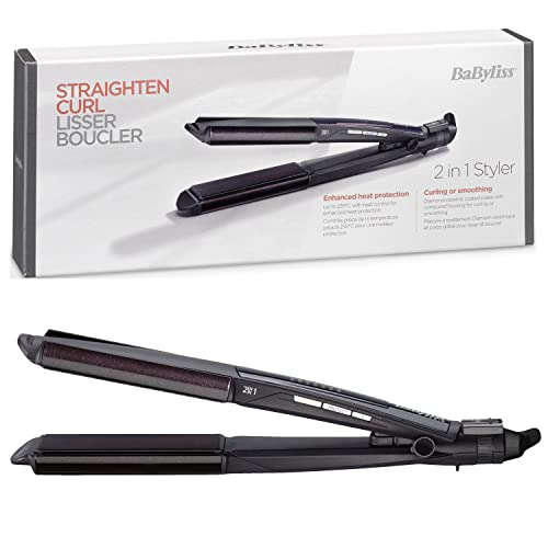 BaByliss 2-In-1 Wet And Dry Hair Curler Straightener 235 C