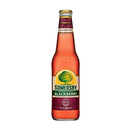 24 Flaschen Somersby Blackberry Cider a 330ml Glas 4,5% Vol. Brombeeraroma