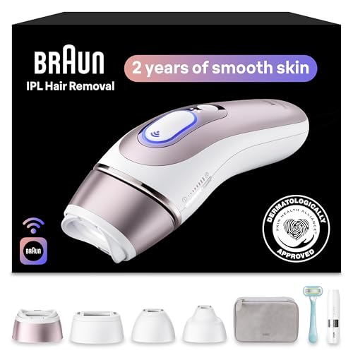 Braun Skin i-Expert Smart IPL PL7219 at Home Laser Hair Removal for Women and Men with App, Premium...
