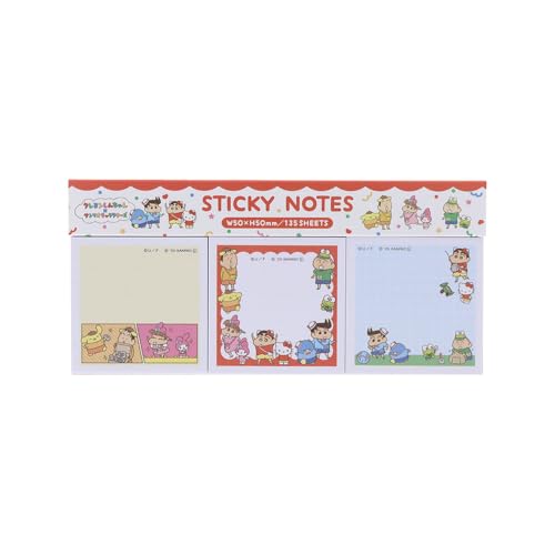 サンスター文具(Sun-Star Stationery) クレヨンしんちゃん サンリオキャラクターズ グッズ 付箋 好きな柄から使える メモパッド カラー カスカベ防衛隊 S2850419