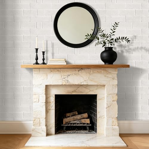 Papier peint brique blanche ICOOP 44,5x701 cm adhésif repositionnable pour cuisine et salle de bain - 3