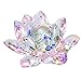 OwnMy Sparkle Crystal Lotus Flower Hue Reflection Feng Shui Home Decor with Gift Box (3 Inch/ 80MM)