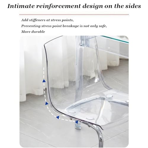 Chaise en acrylique transparente : la solution gain de place pour petits salons