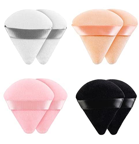 8 Pieces Triangle Powder Puff Face Soft Triangle Makeup Puff