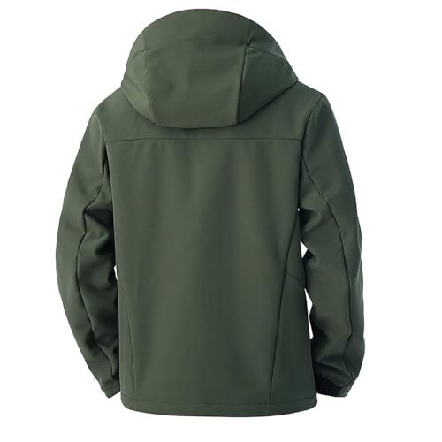 Chubasquero para hombre impermeable con capucha ajustable y diseño cortavientos ligero 6