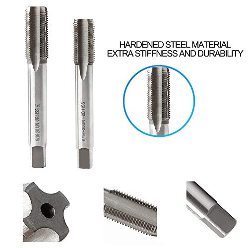 Pedal Tap, Andoer Conjunto de torneiras de rosca de aço para pedais de bicicleta