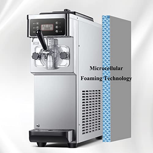 HYQNG Kommerzielle Eismaschine, 1200 W Professionelle Eismaschine, Schnelles Einfrieren Mit Einem klick Und Automatische… – Bild 5