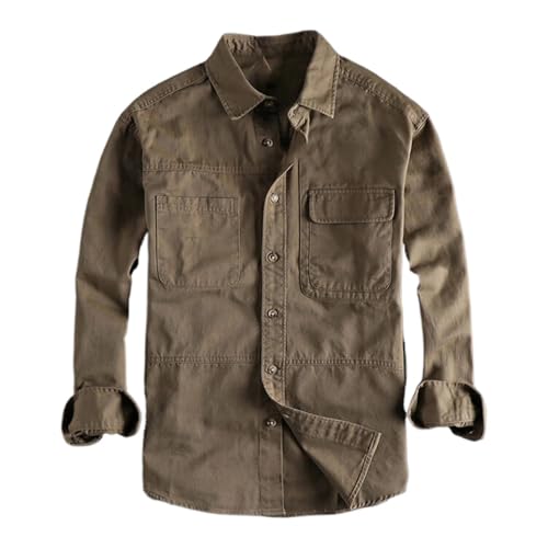 Camisa de manga larga versátil para hombre perfecta para la rutina diaria de otoño