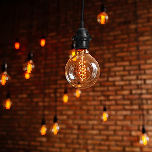 Hortsun 6 Pack Pendant Light Cord E26 E27 Socket with On/Off Switch, Black by Hortsun - Used condition - Image 5