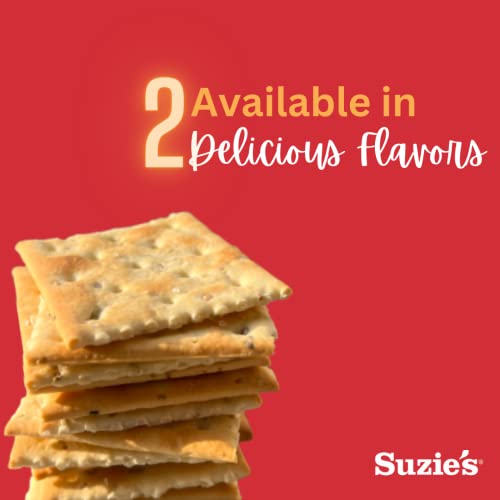 Suzie's, Organic Saltines Crackers, Rosemary Sesame, Healthy Gourmet Baked Snack Goodies For Adults & Children - 6 Pack, 8.8Oz Each #TOP2