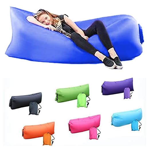 DERJLY Inflatable Lounger Air Sofa Hammock for Outdoor, Travelling, Camping, Hiking, Picnic