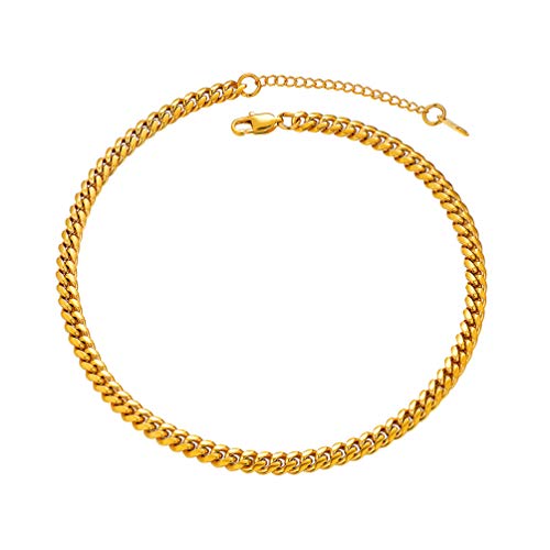 Prosteel Real Gold Chains For Boys Nickel Free 24 Inch 6Mm 18K Gold Filled Necklace For Men Hip Hop Chains For Men #TOP7