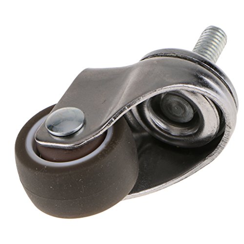 Rodas giratórias de borracha termoplástica, rodízio, rodinhas de móveis, sem marcação – 2,54 cm