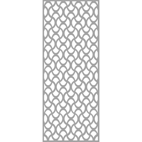 Image of 21 3 /8 inchW x 54 3 /8 inchH x 3 /8 inchT Resort Decorative Fretwork Wall Panels in Architectural Grade PVC