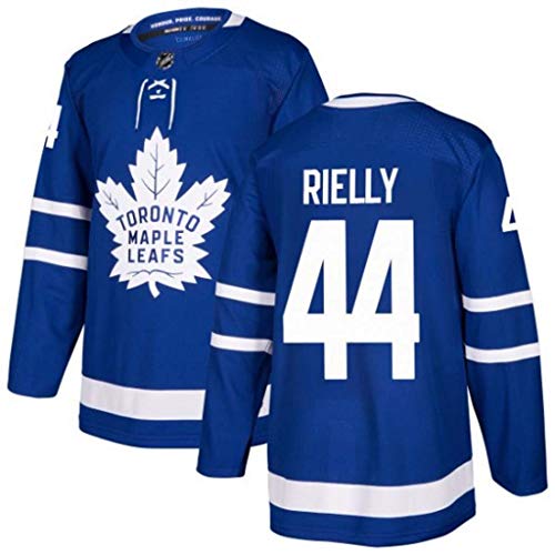 GLZTY Hombres Camisetas de Hockey sobre Hielo Toronto Maple Leafs 44 Rielly...