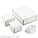 Hallmark Nested Gift Boxes with Lids and Fill (Set of 3, White and Gold, Assorted Sizes) for Weddings, Bridal Showers, Bridesmaids, Christmas, Hanukkah, Birthdays, Valentine's Day