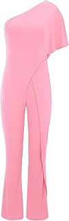 Mono de color liso, pantalones rectos, diseño simple y exquisito, para mujer