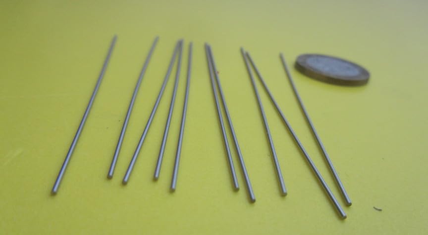 316 Stainless Steel Hardened Shaft .031" Diameter x 3" Long 10 pcs