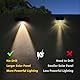 kpslucerna LED Solarleuchten Für Außen, 2 Stück IP65 Solarleuchte, Garten, Treppenlicht, Wasserdicht, Beleuchtung, Für Balkon, Staketenzaun Haus Deck Porch Zaun Warmweiß Lampe