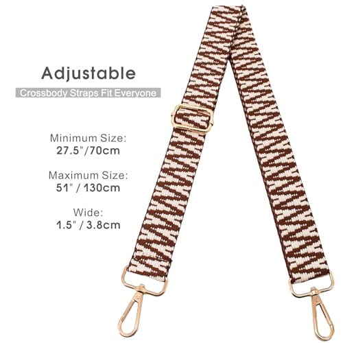 Image of Replacement Purse Strap Shoulder Strap Adjustable Crossbody Strap for Women Crossbody Wide Shoulder Bag
