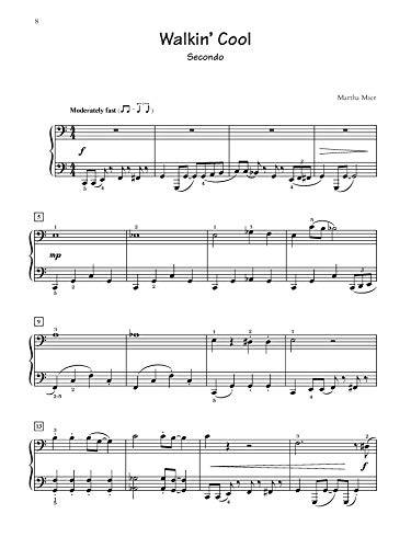 Jazz, Rags & Blues for Two, Bk 5: 4 Original Duets for Early Advanced Pianists
