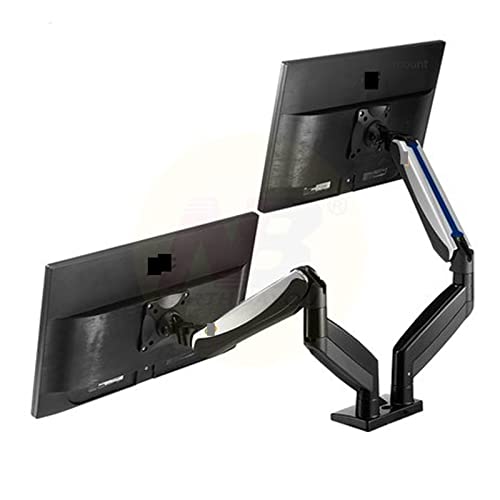 Double moniteur support bras de ressort à gaz F185A en aluminium - 6