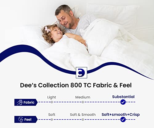 Dee's Collection 800 Thread Count King Size Duvet Covers Egyptian Cotton Navy Blue Solid Ultra Soft And Breathable 3 Piece Set Quilt Cover With Zipper Closure & Four Corner Ties #TOP4