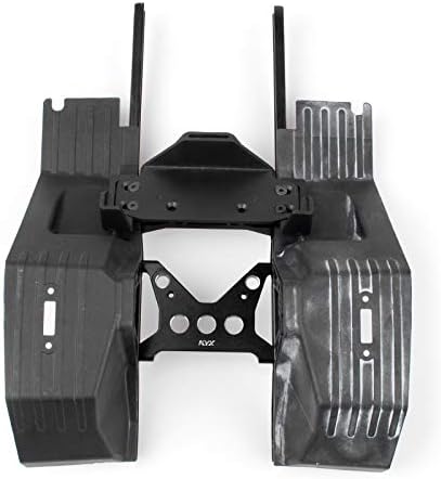 KYX Racing Aluminum Cross Member Bracket Fixed Seat Brace Battery Tray Mount for 1/10 RC Crawler Car Axial SCX10 III AXI03007 SCX10.3 (Black)