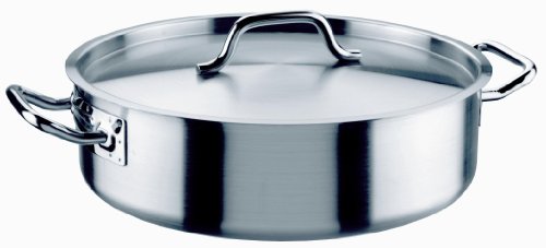 Inoxibar Paellera Industrial con Tapa, Acero, Plata, 50, 4