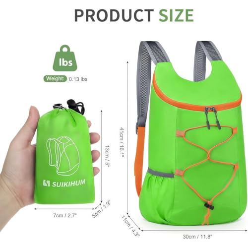 Mochila plegable 20L para senderismo y viaje miniatura 3