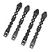 Aekvinks 4 Packs Tactical MOLLE Malice Clips Short Coyote 5.9in Black