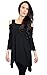 Womens Asymmetrical Cold Shoulder Cut Outs Tunic Fashion Top