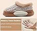 KuaiLu Zapatillas Casa Mujer Memoria cómoda zapatillas de punto de espuma de algodón térmica forrada piel peluche para mujeres calzado doméstico de invierno ortopedia Fascitis plantar Khaki 39-40 Imagen de KuaiLu Zapatillas Casa Mujer Memoria cómoda zapatillas de punto de espuma de algodón térmica forrada piel peluche para mujeres calzado doméstico de invierno ortopedia Fascitis plantar Khaki 39-40