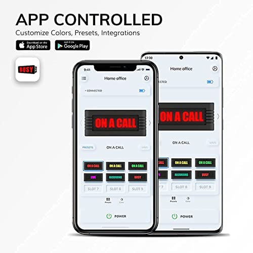 BusyBox-Smart-Sign-Standard-Bluetooth-Do-Not-Disturb-Sign-Home-Office-Accessories-Wireless-Recording-Gaming-Room-Door-Sign-App-Controlled-On-Air-Sign-Home-Office-YouTube-Zoom-Gaming-Recording
