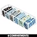 mDesign Juego de 3 organizadores de cajones – Separadores de cajones rectangulares...